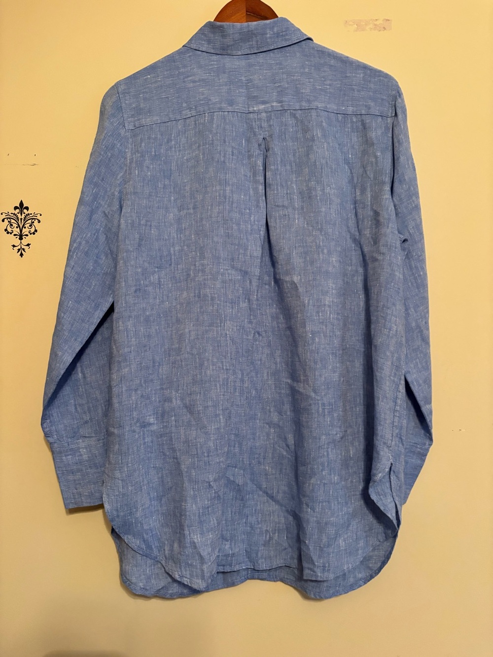 Talbots linen blouse in a tunic length size large - Picture 3 of 5